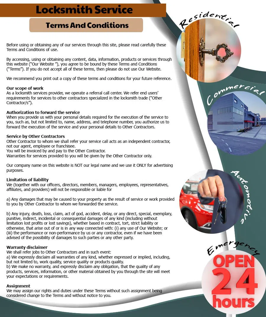 Interstate Locksmith Shop Atlanta, GA 404-479-6186 - Terms-and-conditions